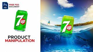 Master Product Manipulation in Photoshop | Free PSD Download