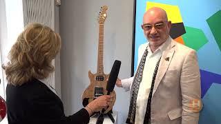 Levon Ichkhanian showcases his Armenian themed guitar collection at Gallery Gevik