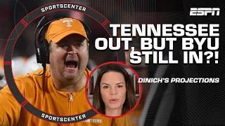 CFP PROJECTIONS  Heather Dinich thinks Tennessee is OUT, but BYU IS STILL IN! | SportsCenter