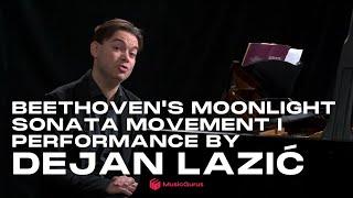 Beethoven's Moonlight Sonata Movement I performance by Dejan Lazić | MusicGurus