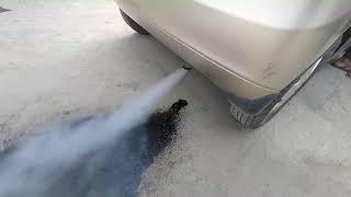 cleaning suzuki wagon r exhaust with water 