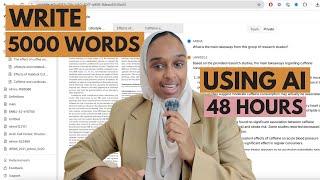 How to Write a First Class 5000 Word Essay in 48 Hours Using AI