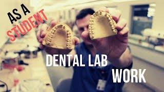 What DENTAL LAB WORK is Like in Dental School || Impressions and Duplicating Casts