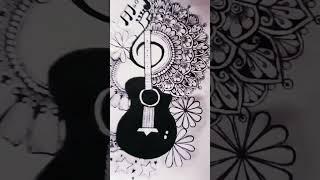 mandala art |guitar | sandy creation