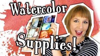 My Watercolor Supplies!