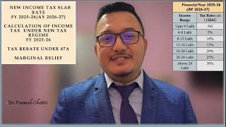 How to Calculate Income Tax on Salary, FY 2025-26 ? | Union Budget 2025 Updates | Marginal Relief