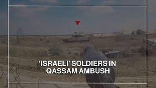 Qassam lays ambush on Israeli Occupation vehicles east of Khan Younis