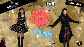 GOTH CLOTHES RETAIL HAUL FEB 2022 - PART 1 - KILLSTAR, PUNK RAVE AND MORE