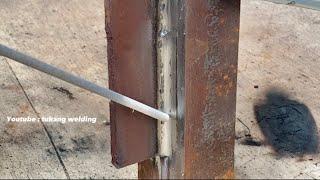 not many know the secret technique of vertical welding of galvanized thin metal