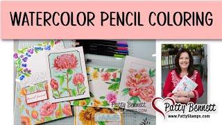 Watercoloring with Watercolor Pencils / Nature's Paintings Kit / Stampin' Up!