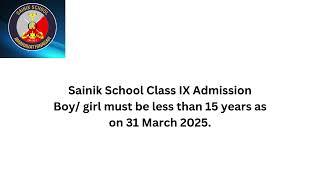 MUST KNOW ASPECTS BEFORE APPLYING FOR SAINIK  SCHOOL ENTRANCE EXAM Call 78249 20076./84899 44252