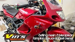 Setting Mesin & Merapikan Tampilan Ninja RR Old | Vins Modified #vinsmodified #restorasi #ninjarr