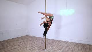 CRNP TV Free Pole Dance Tutorial | Advanced Spin Pole | Summer Split