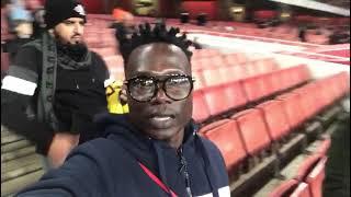 Bobi Wine's producer Sir Dan Magic visit at Emirates Stadium for Arsenal vs Newcastle match