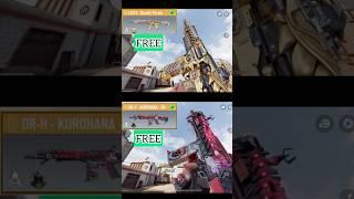 FREE LEGENDARY LK24 - DEADLY PETALS vs FREE LEGENDARY DRH - KUROHANA 69 #codm #codmobile #shorts