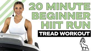 20 MIN BEGINNER HIIT | Treadmill Follow Along!