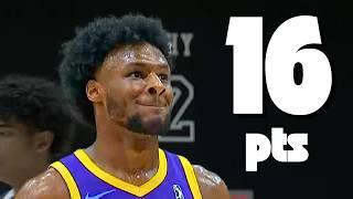 Bronny James SHUTS UP HATERS With Career HIGH 16-Points and Chasedown Block  | Full Play l G League