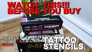 WATCH THIS !!! BEFORE You Buy ANY TATTOO Stencil Printer