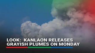 LOOK: Kanlaon releases grayish plumes on Monday | ABS CBN News