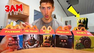 NE JAMAIS COMMANDER TOUS LES HAPPY MEAL BOB L'ÉPONGE À 3H DU MATIN !! (EFFRAYANT)