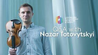 Interview with Nazar Totovytskyi | Luxembourg Philharmonic Academy