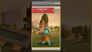I unlocked the Jungle King skin #barbarianking | Clash of Clans | Clash Karo #coc #shorts