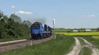 LHS - Тепловозы ST40s-06+25 близ ст. Щебжешин / ST40s-06+25 near Szczebrzeszyn station