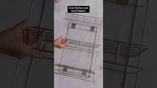 Flipkart Kitchen Rack under Rs.500 l Stainless steel 3 tier shelves l #shorts #shortsfeed #review