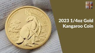 2023 1/4oz Perth Mint Gold Kangaroo Coin