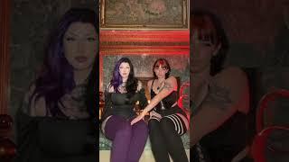 Two alt girls in a room @sunnysunrays4845  #egirls #alternative #gothic