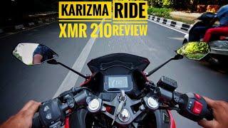 2024 Hero Karizma XMR 210 Bs7 e20 Full Ride Review || R15 & RS200 Killer ||