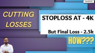 My Stoploss Hit - But I Cut My Losses||Joshua Victor||Live Trading||Option Selling||Price Action