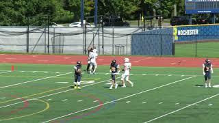 Alfred State football Mike Zimmerman 57 yard punt with no return after bad snap