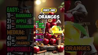 Guess the Fruit by Its Art Image!  Only 1% Can Get All! #quiz #FruitQuiz #ArtChallenge #shorts