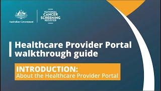 Healthcare Provider Portal – Introduction