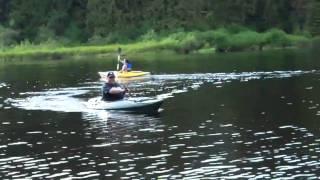 Testing our new Carbon fibber Kevlar Kayaks