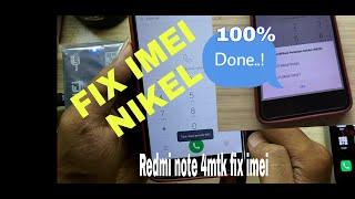 Fix Imei Redmi Note 4 MTK (NIKEL) | 100% Done , GRATIS..| Metode Sn Write Tools