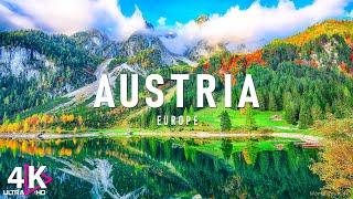 FLYING OVER AUSTRIA (4K UHD) - Relaxing Music Along With Beautiful Nature Videos - 4K Video