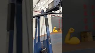PRECOR USA Lat Pull Down Machine… #latpulldowns #gym #logdog836 #back #pull #lifting