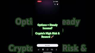 Steady Options Income vs. Crypto’s Wild Gains! #stocks #stockmarket #robinhood #robinhoodmarkets