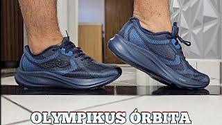 Review Do Tênis Olympikus Orbita Azul Marinho | Demonstração No Pé | On Feet | Tênis Para Corrida