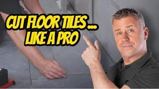 CUT FLOOR TILES LIKE A PRO! | 60 Second DIY Tips | Tiling Trade Tips