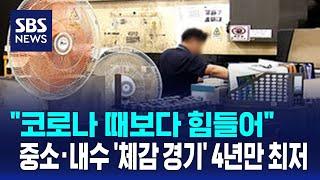 "코로나 때보다 힘들어"…중소·내수 '체감 경기' 4년만 최저 / SBS