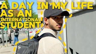 Day in a life as an international student living abroad | Lithuania