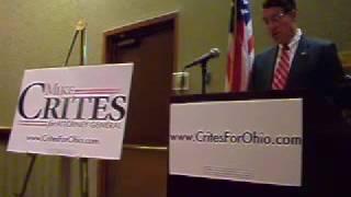 Oct. 14 Ohio AG Candidate Crites on ACORN Part 1