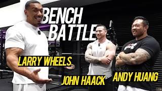 Bench Press Battle: John Hack, Larry Wheels & Andy Huang’s Epic Pre-Comp Training