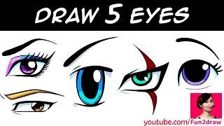 HOW TO DRAW 5 EYES | Art Drawing Tutorial! | Mei Yu Online Anime Classes