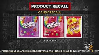 Mars Wrigley recalls a number of Skittles, Starburst, and Life Savers gummy candy products