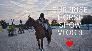 Surprise Horse Show Vlog! (World Equestrian Center) || leaandbellagrace