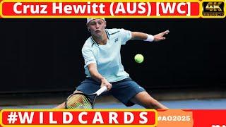 ⁴ᴷ Cruz Hewitt Highly Rated Aussie Junior! | PLAYER WATCH #grandslam #ao2025 #wildcards  #atptour